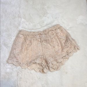 Crochet shorts